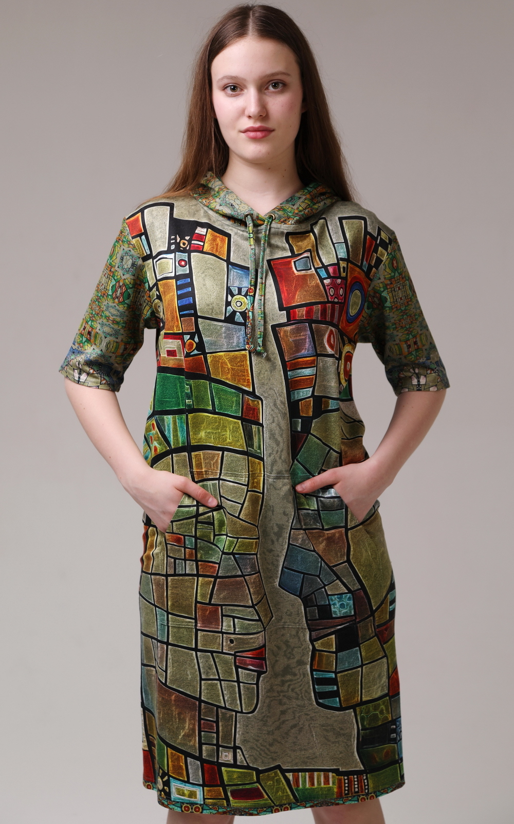 Платье "Витражи", по мотивам живописи Тани МакКабе