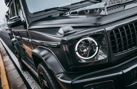Карбоновая рама передних фар для Mercedes-Benz G class W465 G63 2025+ Гелик Гелентваген