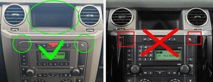 Магнитола для Land Rover Discovery 3 2005-2009 (закругленные углы) - FarCar монитор 12.3" 2K QLED на Android 14, TS10, CarPlay, 4G SIM-слот