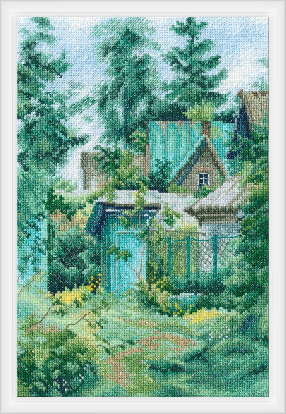 Коллекция:	Деревенский пейзаж, Природа¶Название по-английски:	¶Название по-русски:	Старая дача¶Разме