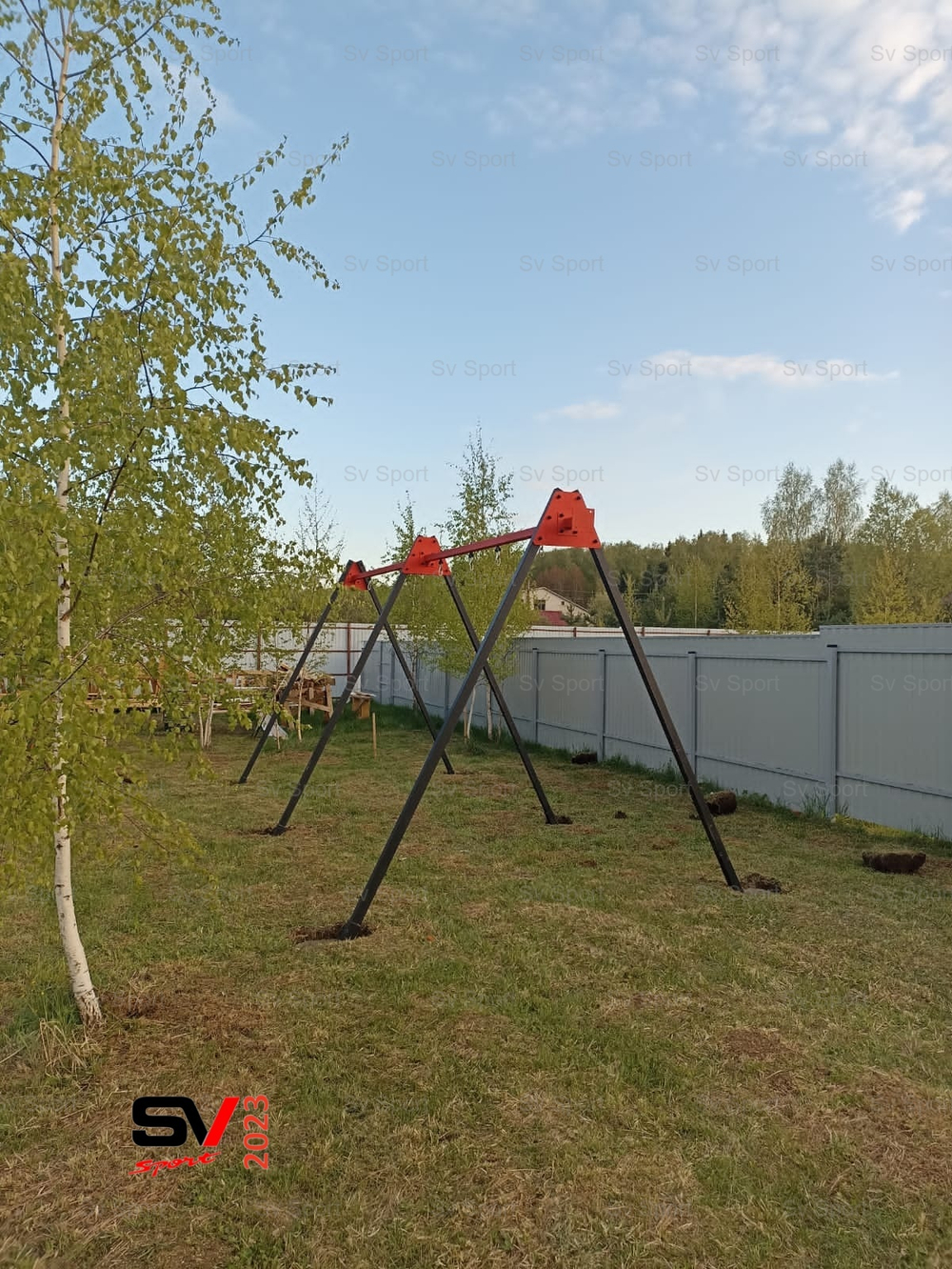 Монтаж уличных качелей Sv Sport Maxi х 2