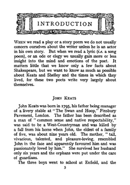 Selections from the poems of John Keats and Percy Bysshe Shelley | Wilson Richard