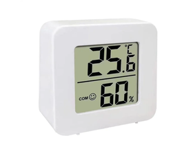 Термометр, комнатный, белый, установка настольная/настенная, ЖК-дисплей 2 шт в комплекте