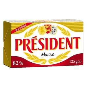 Масло President сливочное 82% 125 г