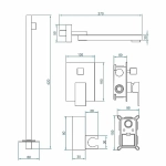 Душевая система RGW Shower Panels SP-56G 51140856-06 золото