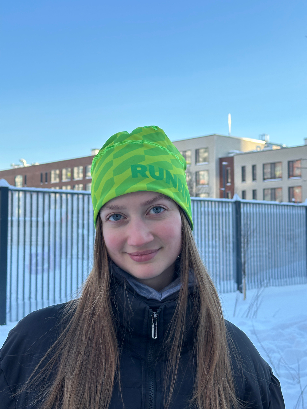 Шапка Running (зеленая новая)