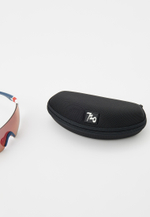 Спортивные очки 720armour Elfo / Matte White Frame / Matte Dark Grey Blue temple / HC Red Black Lens