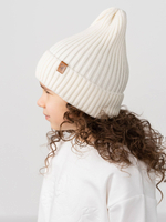 Шапка вязаная Woolly (экрю)
