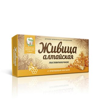 Смолка Живица "Алтайская" с пчелиным воском, блистер 4*0,8г, в инд.уп.