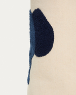 Корзина из хлопка Tandani бежевого цвета с синим слоном 50 см