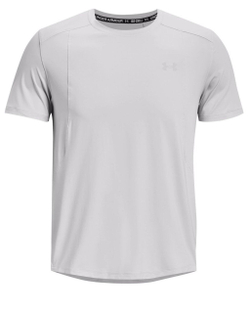 Мужская теннисная футболка Under Armour Men's UA Iso-Chill Run Laser Short Sleeve - серый