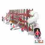 Плоский лабиринт с горками «Солнечная Полянка», 15×3,8×4,5 м