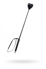 Стек Sitabella Сердце с кожаной ручкой черный 62 см