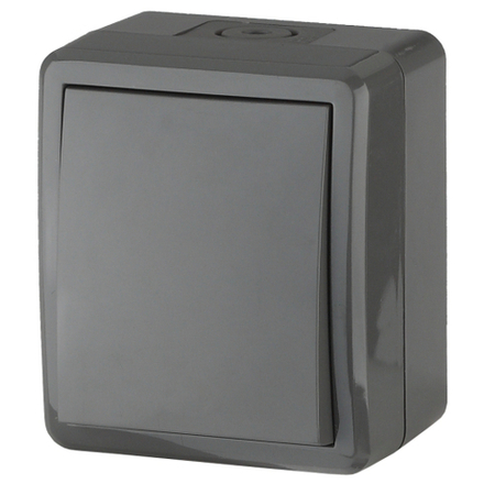 Переключатель ЭРА Эксперт 11-1403-03 IP54 10АХ-250В ОУ серый