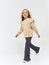 Свитшот с рюшей облегченный "Крем-брюле"