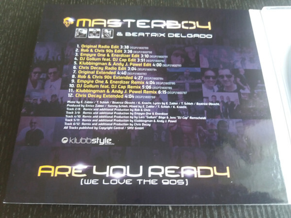 CD: Masterboy & Beatrix Delgado – Are You Ready (We Love The 90s)