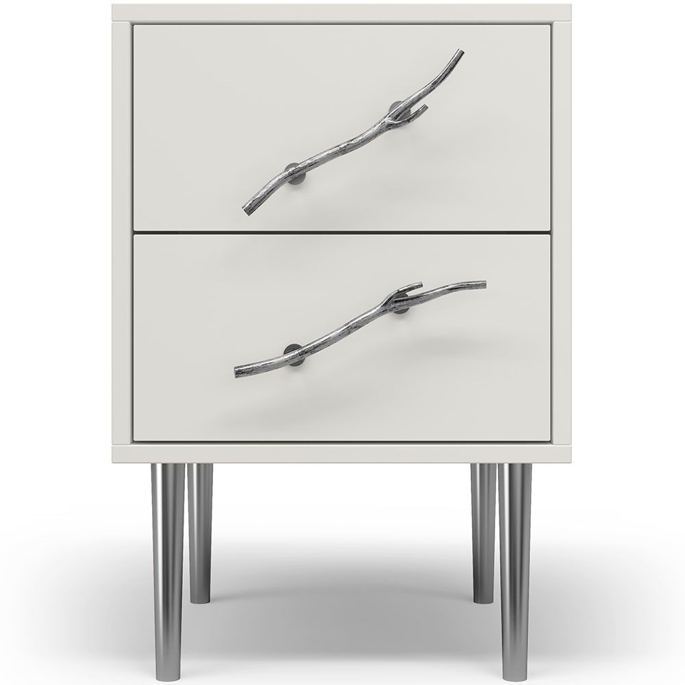 Тумба Арт Колор matte Стайл Сильвер Белый опал матовый