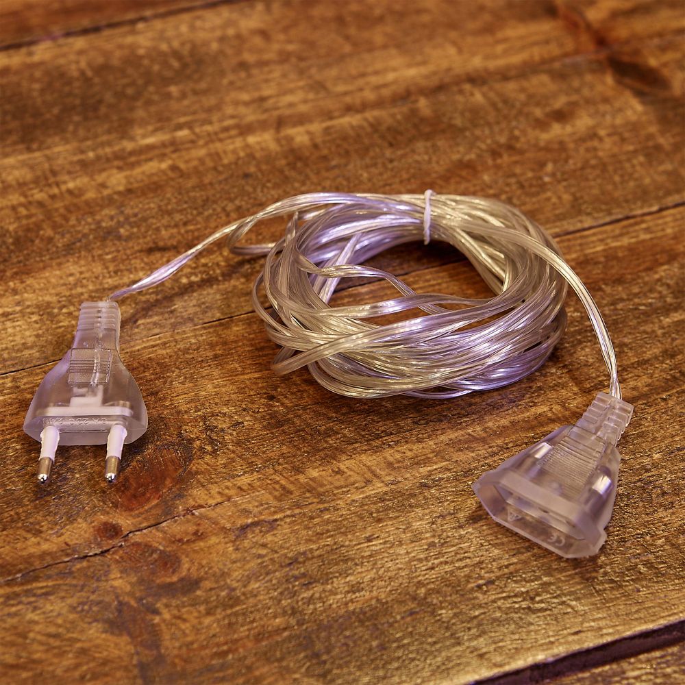 UCX-Y25-100W-500 CLEAR Удлинитель для подключения гирлянд. 5м. 100 Вт. Тип Y25. Прозрачный. ТМ Uniel