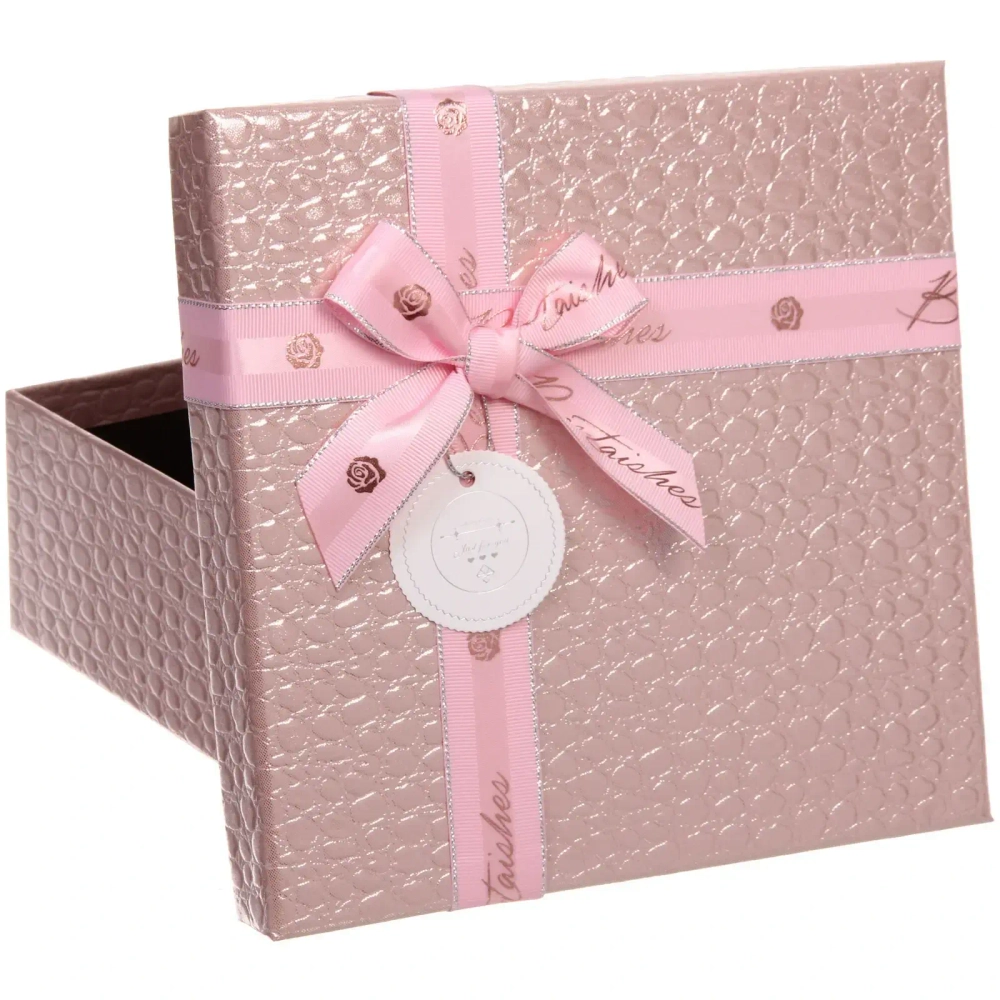 Коробка подарочная «Текстура» 21*21*8,5 см, розовый