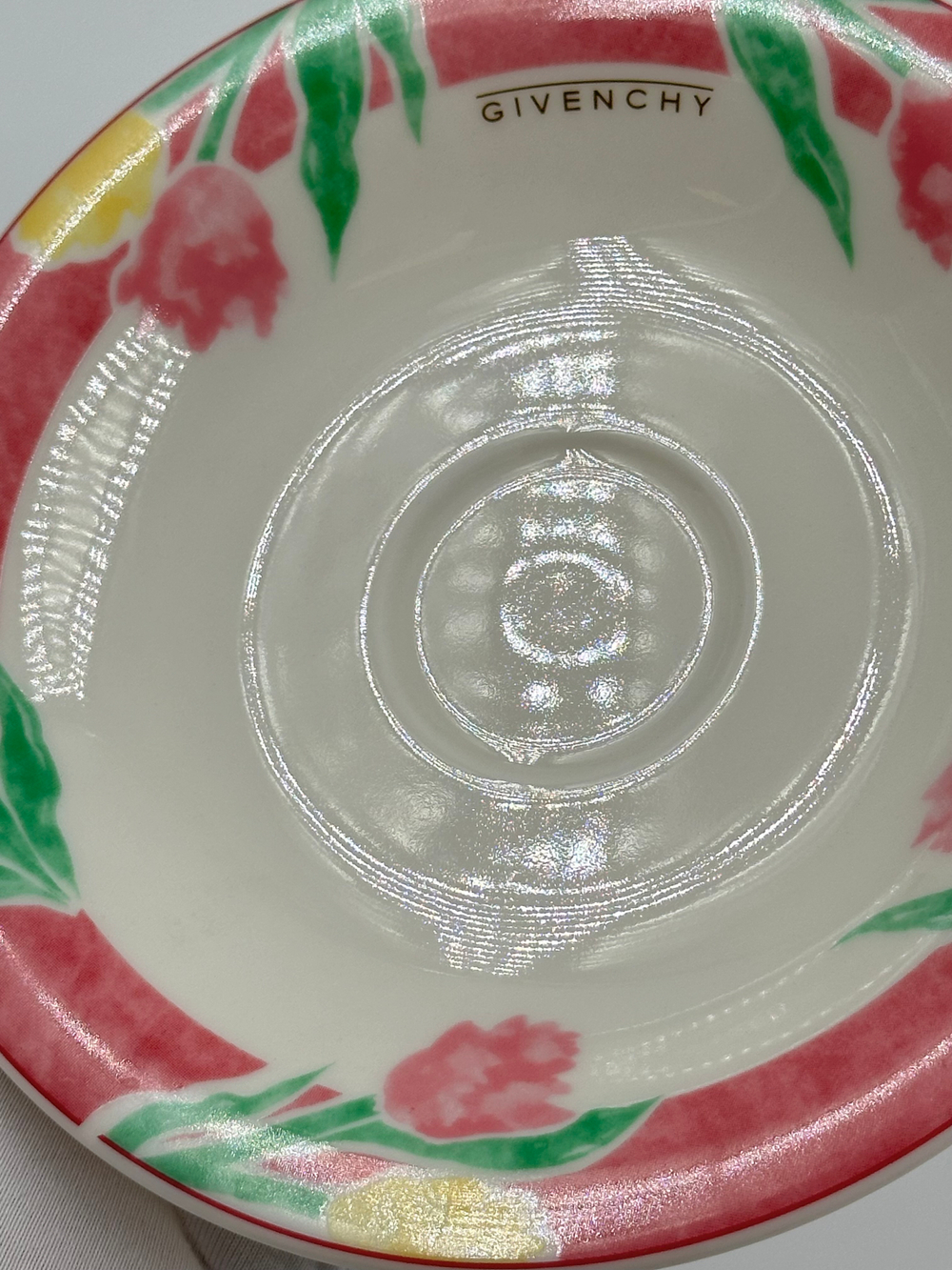 Чайная пара с розовой каймой Givenchy by Yamaka