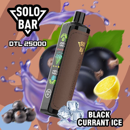 SOLOBAR DTL 25000 - Black Currant Ice (5% nic)