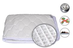 Наматрасник СЕРЕБРО Топпер на резинках по бокам