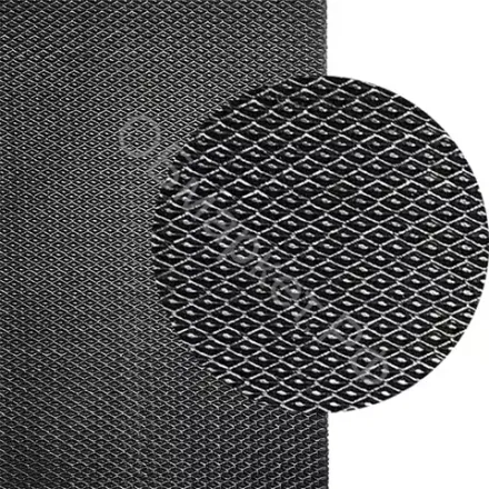 Набойка листовая Искож Стиронип (мягкий) 6,5мм (70х30см) (ромб), чёрный