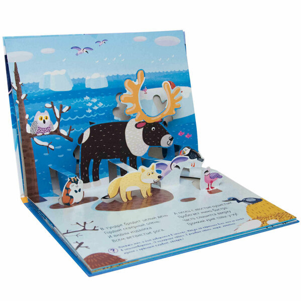 Книжка панорамка. Во льдах Арктики 3+