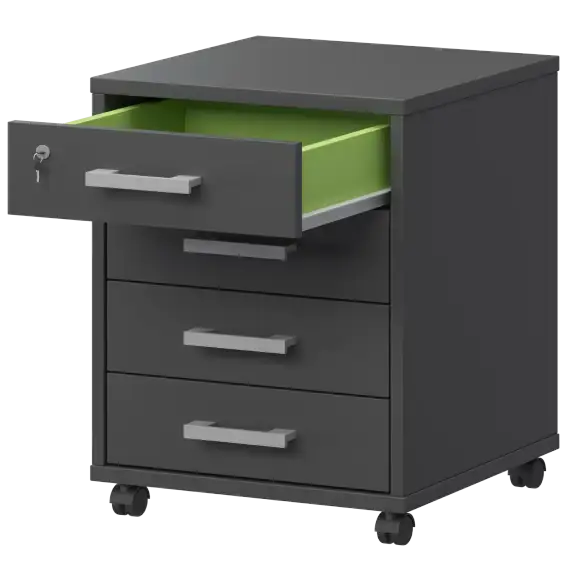 Тумба подкатная АТЛ-04 Антрацит 440x450x600 Арго