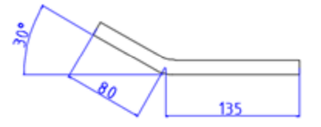 Отвод Valtec 15х15 мм безраструбный 30° (фитинги из нерж. стали серии VTi.955.I)