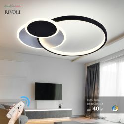 Светильник потолочный светодиодный Rivoli Julia 6080-108 с пультом 80 Вт 4000К - 6000К LED модерн