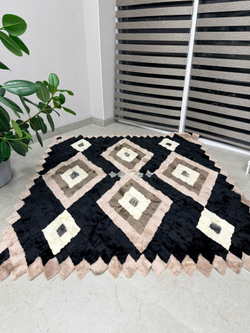 Покрывало меховое ковер из шкуры овчины