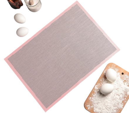 Силиконовый коврик армированный «Амато», 42×29,6 см, цвет розовый
