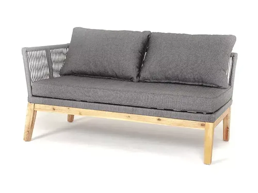 "Барселона" модуль диванный плетеный из роупа боковой правый