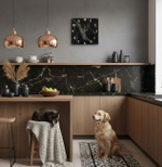 Подарочные часы — эпоксидная смола, мрамор, ручная работа