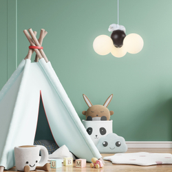 Люстра подвесная 3x40Вт G9, металл/стекло, белый/коричневый, плафон белый матовый