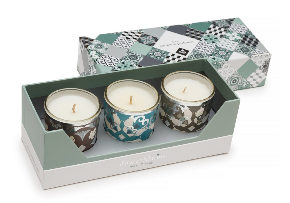 Набор свечей 3шт 80г Rose et Marius