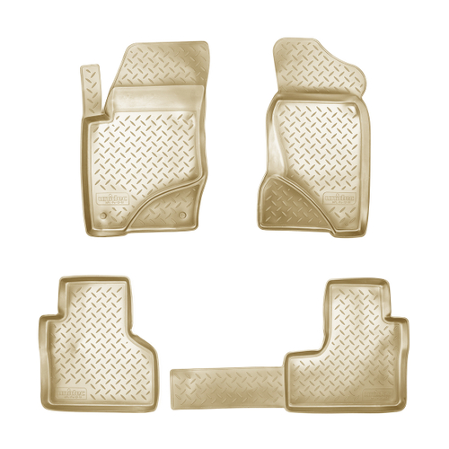 Ковры в салон Norplast/Unidec для VAZ Chеvrоlеt Niva (2009-2020), Бежевый, арт.NPL-Po-12-51-1-B