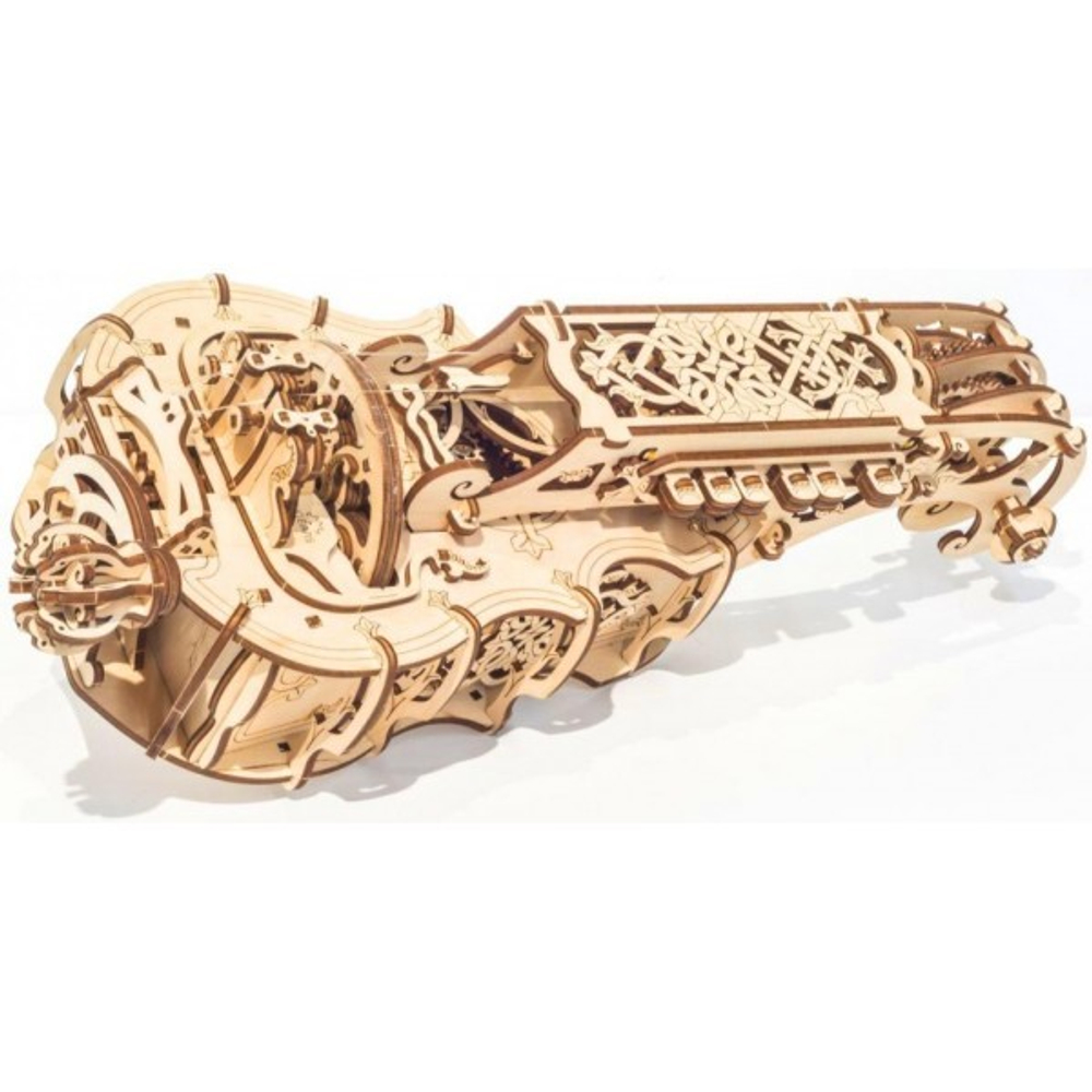 Деревянный механический 3D-конструктор для взрослых музыкальный инструмент "Харди-Гарди" (Колесная лира) 70030