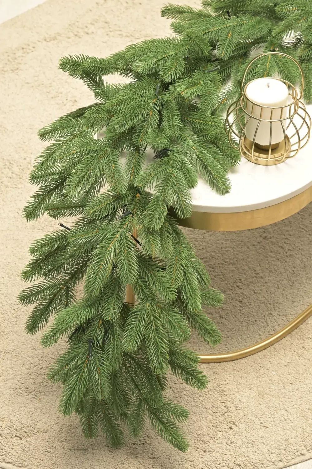 Хвойная гирлянда 270 см "Парижанка" литая+пвх