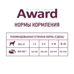 Award Паштет для взрослых собак из индейки с черникой, 400 г