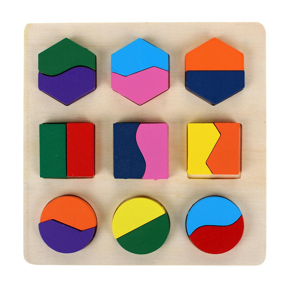 Развивающая игрушка деревянная Вкладыш фигуры, C-41869