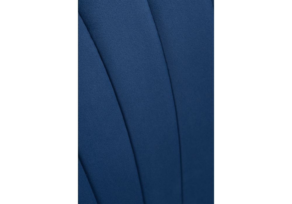 Стул на металлокаркасе Инклес синий / черный глянец