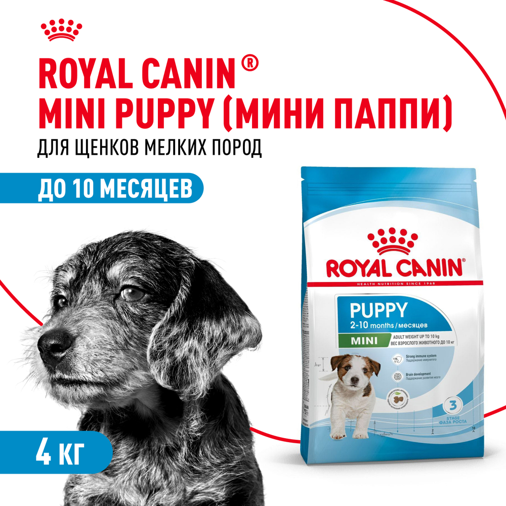 Royal Canin Mini Puppy Корм сухой для щенков мелких пород 4 кг