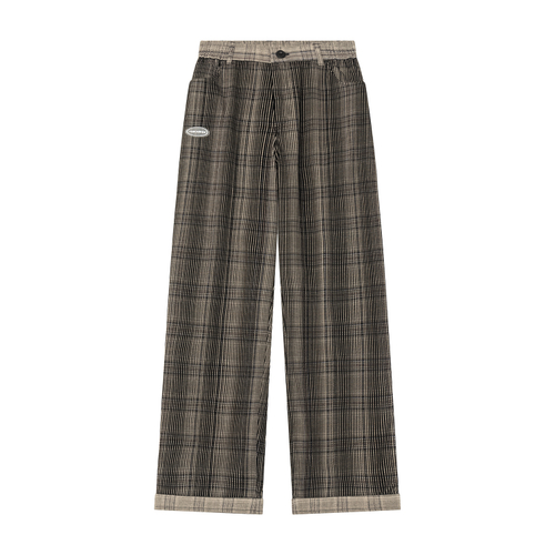 Брюки Ymkashix Velvet Tartan