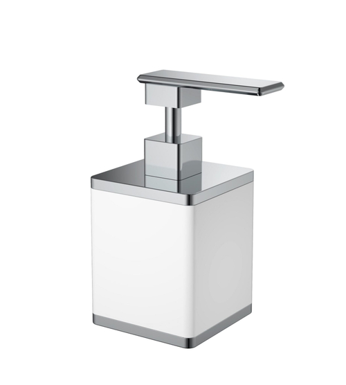 Boheme Диспенсер квадратный белый-хром