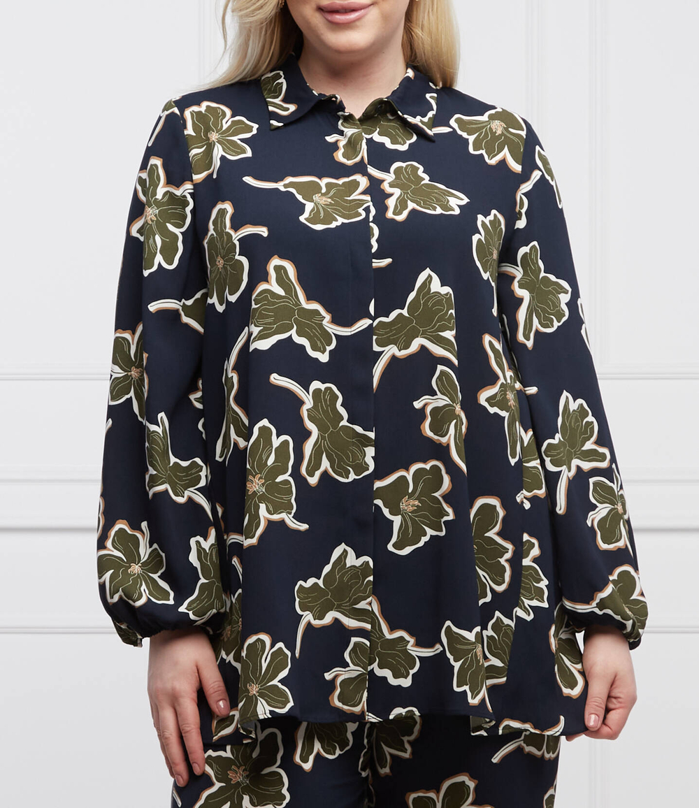 рубашка felce plus size Persona by Marina Rinaldi - темно-синий(1191242)