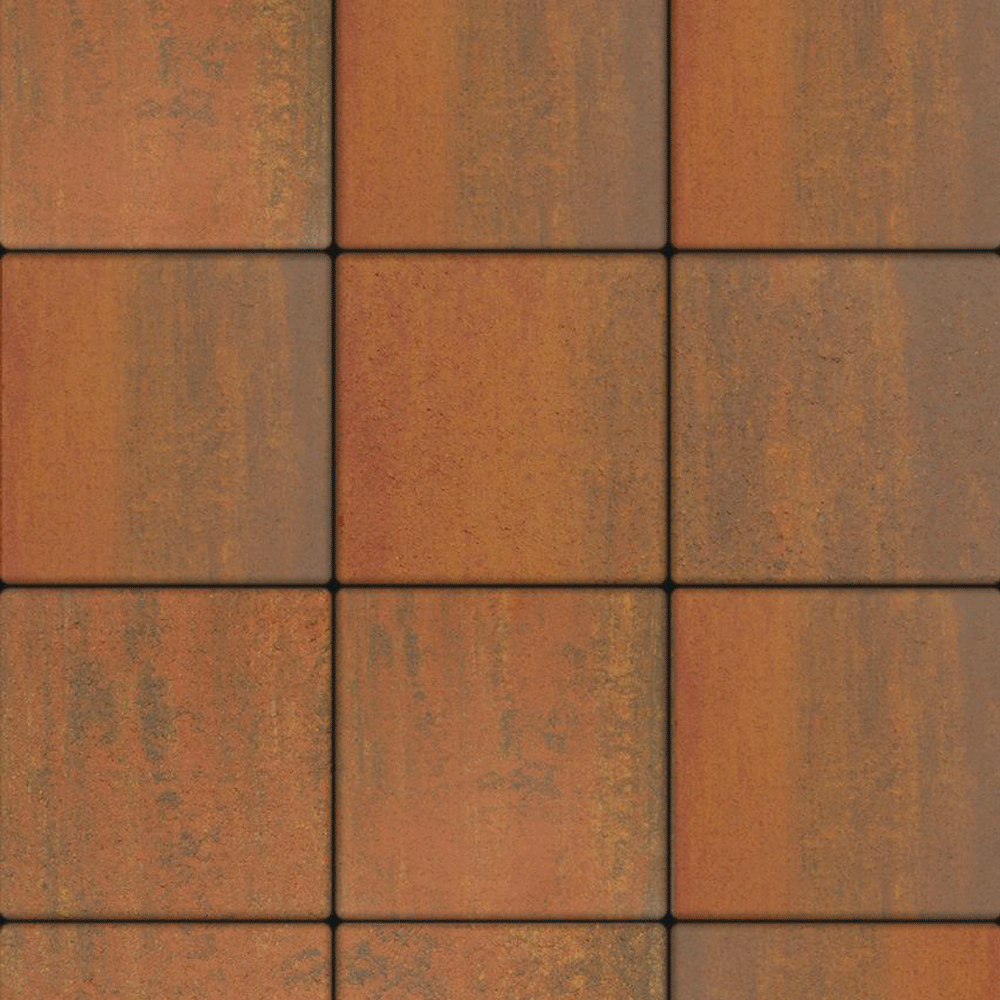 ТРОТУАРНАЯ ПЛИТКА КВАДРАТ - Б.1.К.6 ЛИСТОПАД ГЛАДКИЙ АНТРАЦИТ