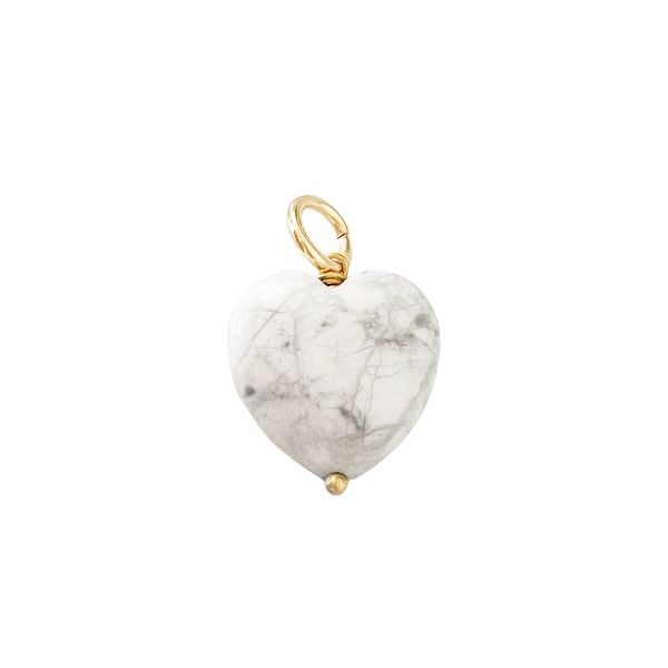Подвеска Сердце из камня 16 мм