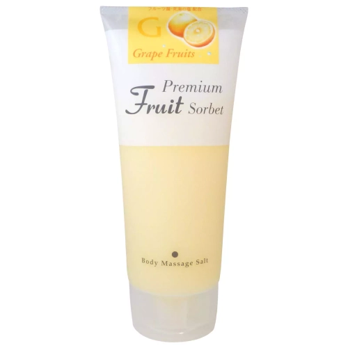 Cosmepro  Премиальный фруктовый скраб-сорбет для тела на основе соли «Грейпфрут» Космепро-Premium Fruit Sorbet Body Massage Salt Grape Fruits, 500 г